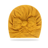 Compact and Stylish Baby Cap (Bow Yellow)